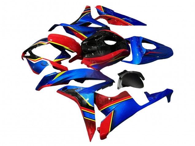 Lojas Carenagens Moto Honda CBR600RR 2007-2008 - Azul Vermelho Amarelo Preto Brilhante