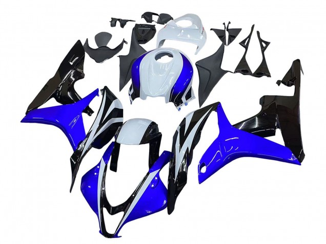 Lojas Carenagem Moto Honda CBR600RR 2007-2008 - Branco Azul Preto Brilhante