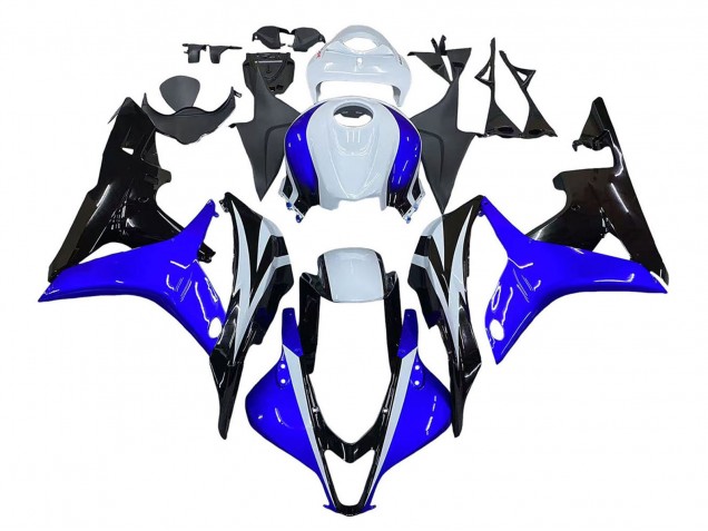 Lojas Carenagem Moto Honda CBR600RR 2007-2008 - Branco Azul Preto Brilhante