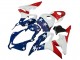 Lojas Carenagens Moto Honda CBR600RR 2007-2008 - Branco Azul Vermelho Estrela