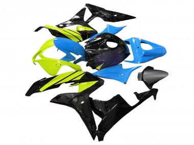 Lojas Carenagens Moto Honda CBR600RR 2007-2008 - Azul Amarelo Preto Brilhante