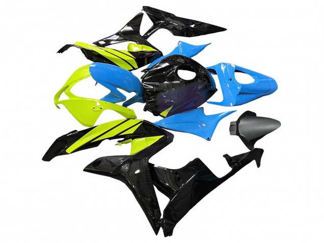 Lojas Carenagens Moto Honda CBR600RR 2007-2008 - Azul Amarelo Preto Brilhante
