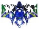 Lojas Carenagens Moto Honda CBR600RR 2007-2008 - Azul Verde MoviStar Castrol