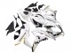 Lojas Carenagem Moto Honda CBR600RR 2007-2008 - Branco Ouro Preto Brilhante Playboy