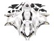 Lojas Carenagem Moto Honda CBR600RR 2007-2008 - Branco Ouro Preto Brilhante Playboy