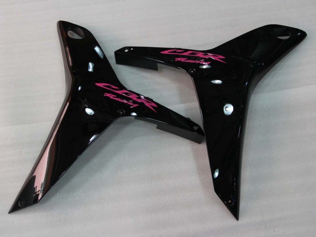 Lojas Carenagens Moto Honda CBR600RR 2007-2008 - Rosa Preto Brilhante Corrida