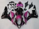 Lojas Carenagens Moto Honda CBR600RR 2007-2008 - Rosa Preto Brilhante Corrida