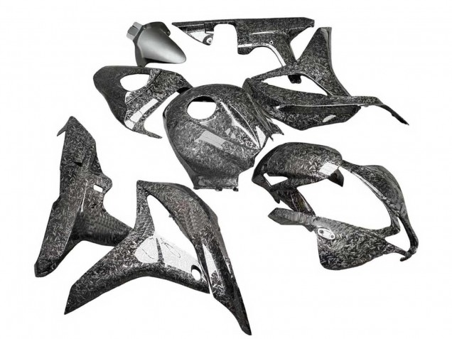 Lojas Carenagens Moto Honda CBR600RR 2007-2008 - Preto Forjado Fibra de Carbono