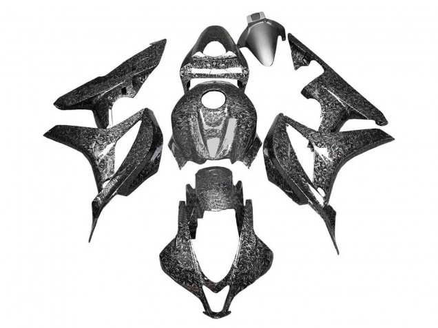 Lojas Carenagens Moto Honda CBR600RR 2007-2008 - Preto Forjado Fibra de Carbono