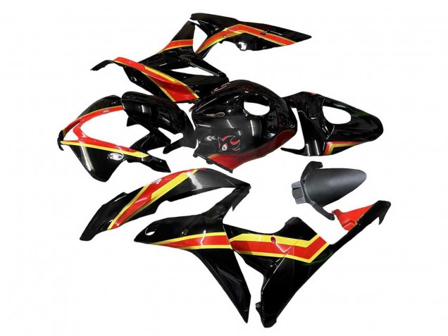 Lojas Carenagens Moto Honda CBR600RR 2007-2008 - Vermelho Ouro Preto Brilhante