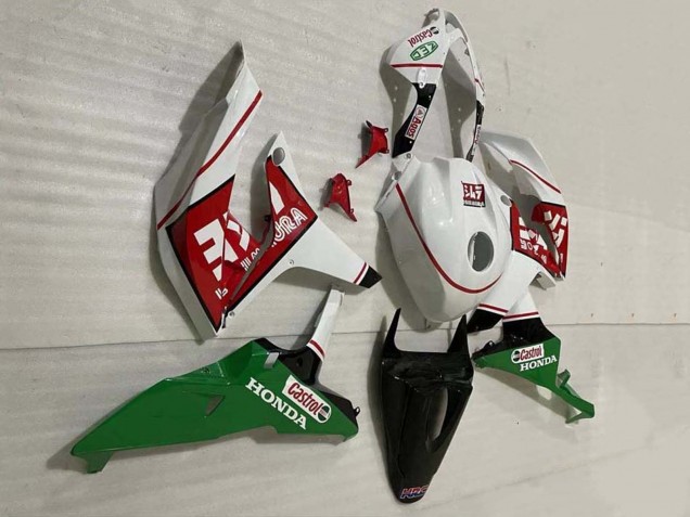 Lojas Carenagens Moto Honda CBR600RR 2007-2008 - Branco Verde Vermelho Castrol