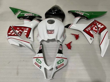 Lojas Carenagens Moto Honda CBR600RR 2007-2008 - Branco Verde Vermelho Castrol