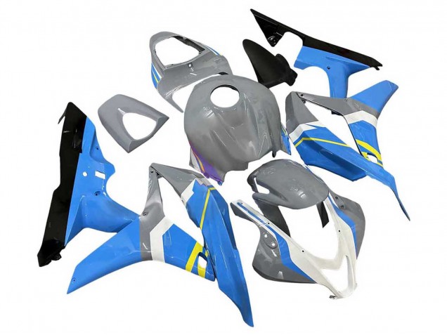 Lojas Carenagens Moto Honda CBR600RR 2007-2008 - Nardo Cinzento Azul Branco Preto Brilhante