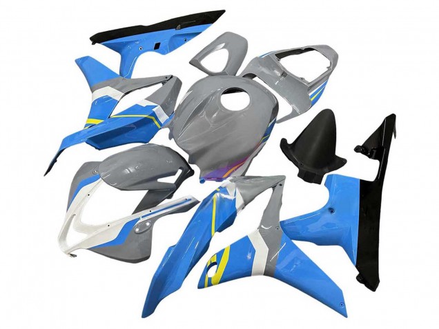 Lojas Carenagens Moto Honda CBR600RR 2007-2008 - Nardo Cinzento Azul Branco Preto Brilhante