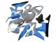 Lojas Carenagens Moto Honda CBR600RR 2007-2008 - Nardo Cinzento Azul Branco Preto Brilhante