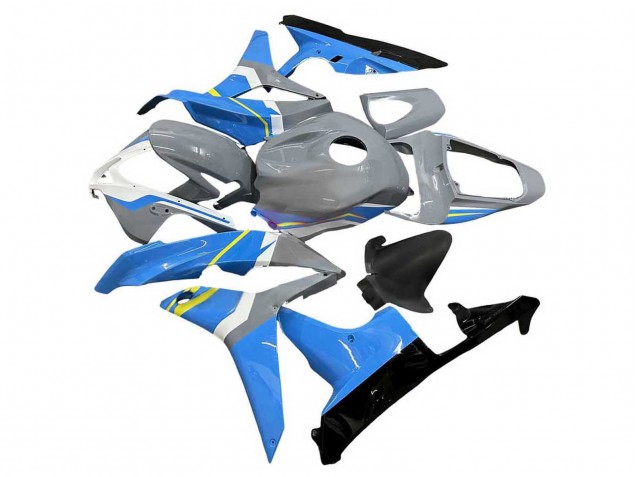 Lojas Carenagens Moto Honda CBR600RR 2007-2008 - Nardo Cinzento Azul Branco Preto Brilhante