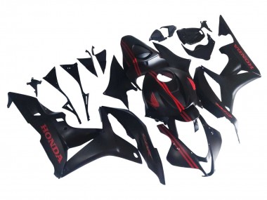 Lojas Carenagens Moto Honda CBR600RR 2007-2008 - Preto Fosco Vermelho