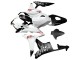 Lojas Carenagens Moto Honda CBR600RR 2007-2008 - Branco Preto Fosco Vermelho Repsol