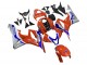 Lojas Carenagens Moto Honda CBR600RR 2007-2008 - Prata Azul Vermelho HRC