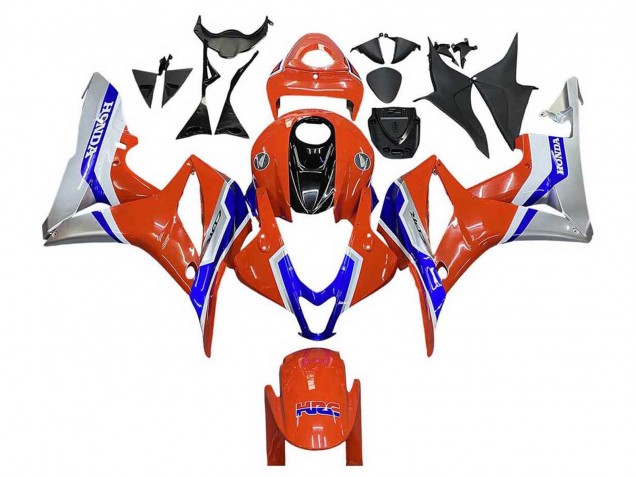 Lojas Carenagens Moto Honda CBR600RR 2007-2008 - Prata Azul Vermelho HRC