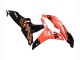 Lojas Carenagens Moto Honda CBR600RR 2007-2008 - Laranja Preto Brilhante Repsol
