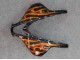Lojas Carenagens Moto Honda CBR600RR 2007-2008 - Preto Brilhante Laranja Chama