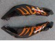 Lojas Carenagens Moto Honda CBR600RR 2007-2008 - Preto Brilhante Laranja Chama