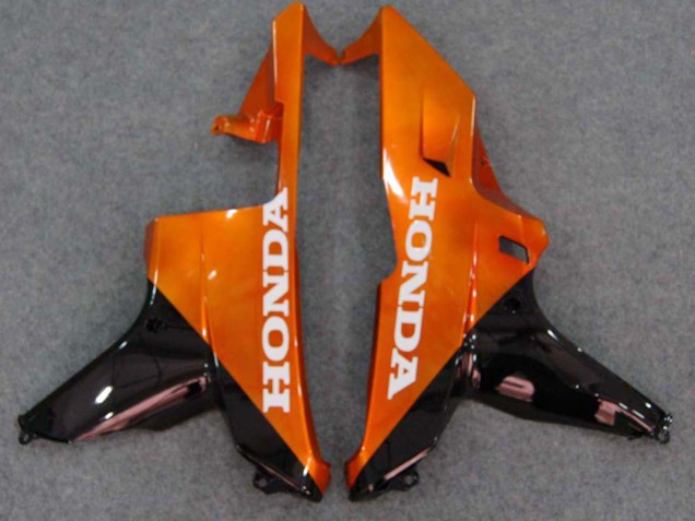 Lojas Carenagens Moto Honda CBR600RR 2007-2008 - Preto Brilhante Laranja Chama