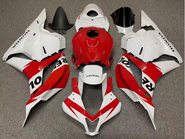 Lojas Carenagens Moto Honda CBR600RR 2007-2008 - Branco Vermelho Repsol