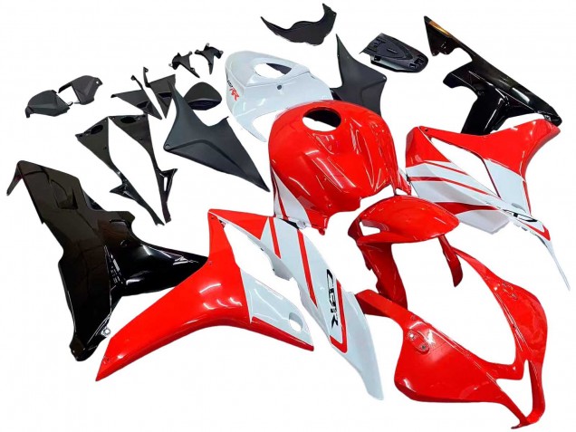 Lojas Carenagem Moto Honda CBR600RR 2007-2008 - Branco Vermelho Preto Brilhante