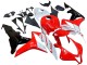 Lojas Carenagem Moto Honda CBR600RR 2007-2008 - Branco Vermelho Preto Brilhante