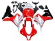 Lojas Carenagem Moto Honda CBR600RR 2007-2008 - Branco Vermelho Preto Brilhante