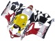 Lojas Carenagens Moto Honda CBR600RR 2007-2008 - Branco Amarelo Vermelho Repsol HRC