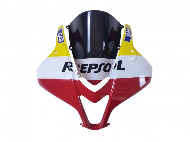 Lojas Carenagens Moto Honda CBR600RR 2007-2008 - Branco Amarelo Vermelho Repsol HRC