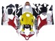 Lojas Carenagens Moto Honda CBR600RR 2007-2008 - Branco Amarelo Vermelho Repsol HRC