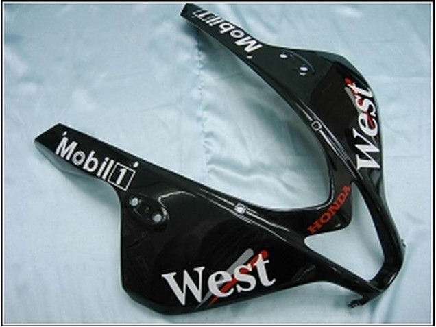 Lojas Carenagens Moto Honda CBR600RR 2007-2008 - Preto Brilhante Branco West