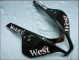 Lojas Carenagens Moto Honda CBR600RR 2007-2008 - Preto Brilhante Branco West