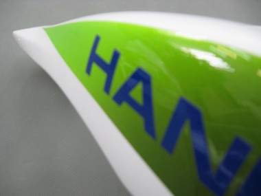 Lojas Carenagens Moto Honda CBR600RR 2007-2008 - Branco Verde Amarelo Preto Brilhante Hannspree