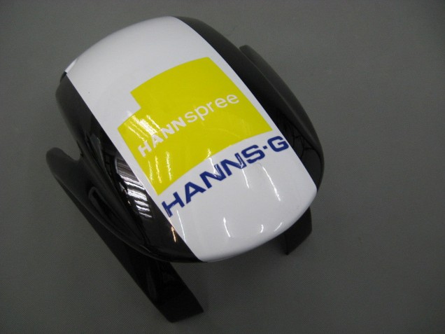 Lojas Carenagens Moto Honda CBR600RR 2007-2008 - Branco Verde Amarelo Preto Brilhante Hannspree