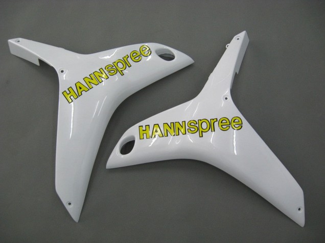 Lojas Carenagens Moto Honda CBR600RR 2007-2008 - Branco Verde Amarelo Preto Brilhante Hannspree