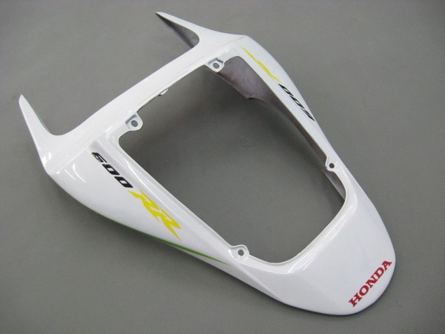 Lojas Carenagens Moto Honda CBR600RR 2007-2008 - Branco Verde Amarelo Preto Brilhante Hannspree