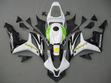Lojas Carenagens Moto Honda CBR600RR 2007-2008 - Branco Verde Amarelo Preto Brilhante Hannspree