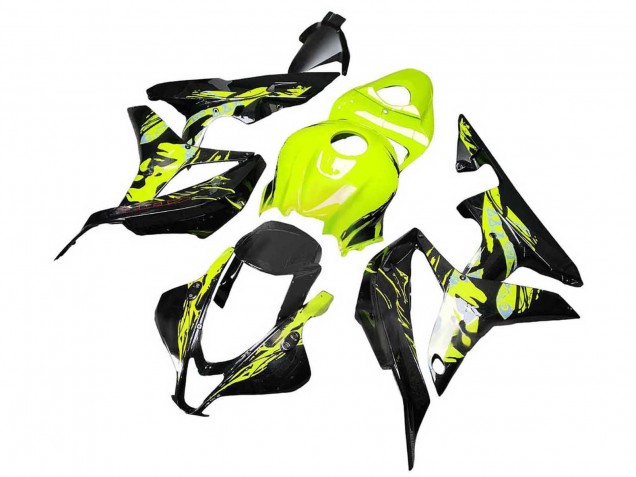 Lojas Carenagens Moto Honda CBR600RR 2007-2008 - Amarelo Preto Brilhante