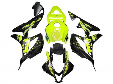 Lojas Carenagens Moto Honda CBR600RR 2007-2008 - Amarelo Preto Brilhante