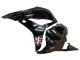 Lojas Carenagens Moto Honda CBR600RR 2009-2012 - Branco Cherry Blossom Preto Brilhante