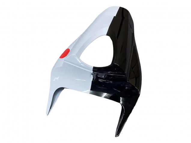 Lojas Carenagens Moto Honda CBR600RR 2009-2012 - Branco Cherry Blossom Preto Brilhante