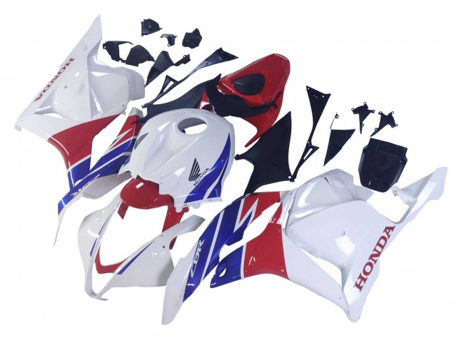 Lojas Carenagens Moto Honda CBR600RR 2009-2012 - Branco Vermelho Azul