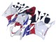 Lojas Carenagens Moto Honda CBR600RR 2009-2012 - Branco Vermelho Azul