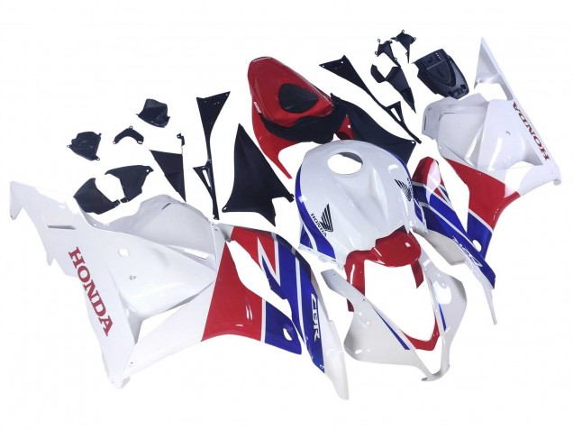Lojas Carenagens Moto Honda CBR600RR 2009-2012 - Branco Vermelho Azul