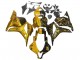 Lojas Carenagens Moto Honda CBR600RR 2009-2012 - Ouro Preto Brilhante